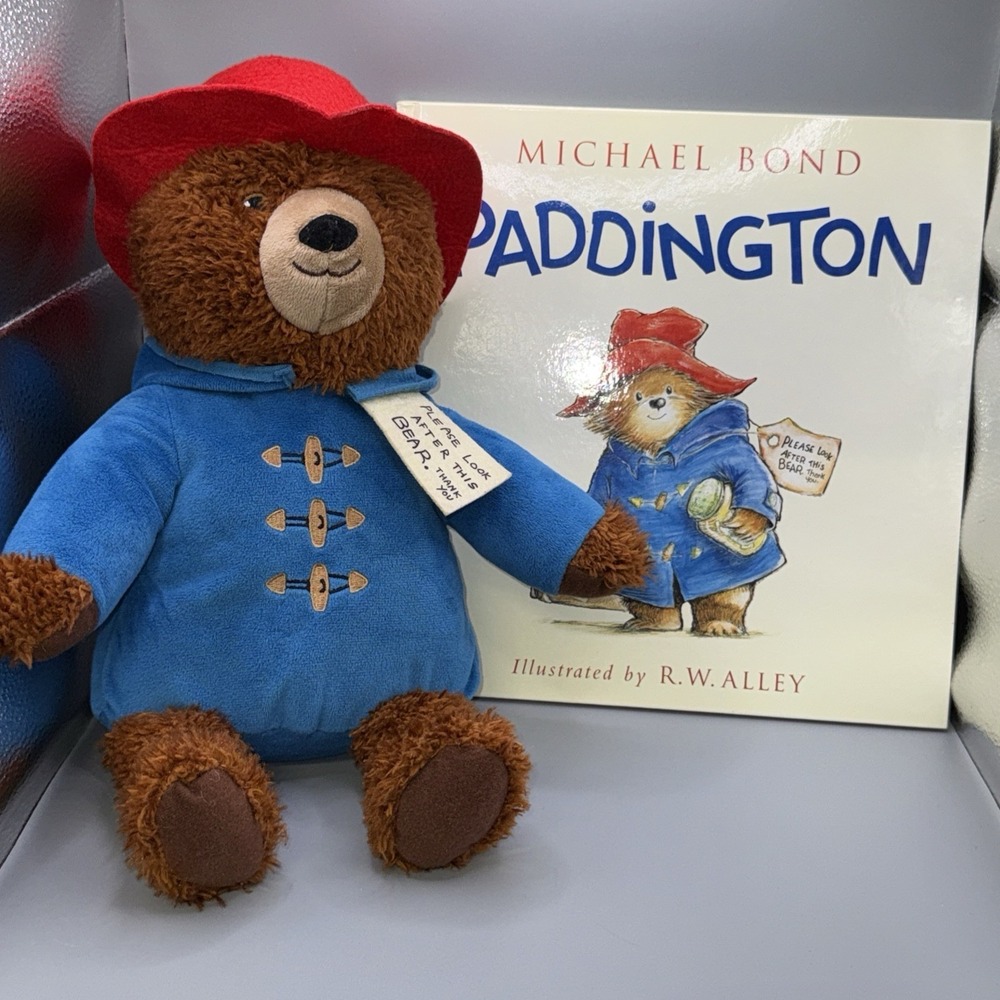 Kohl's Cares PADDINGTON BEAR PLUSH WITH STORY BOOK  14" STUFFED BEAR